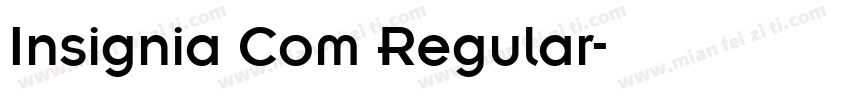Insignia Com Regular字体转换
